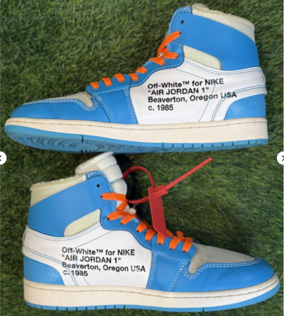 Jordan 1 Retro High 'Off-White University Blue' (Size 10.5)