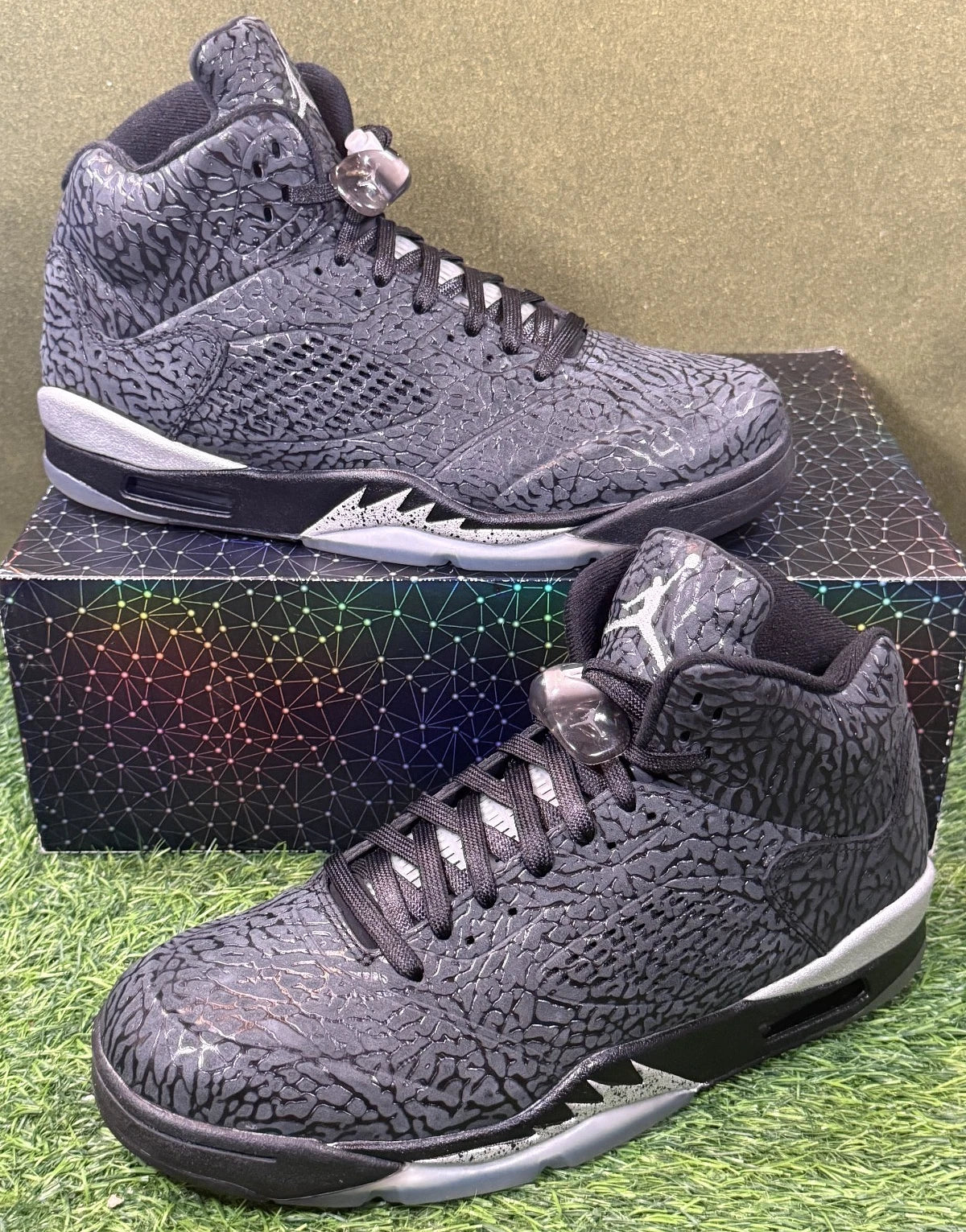 Jordan 5 Retro '3Lab5 Black Silver' (Size 10)
