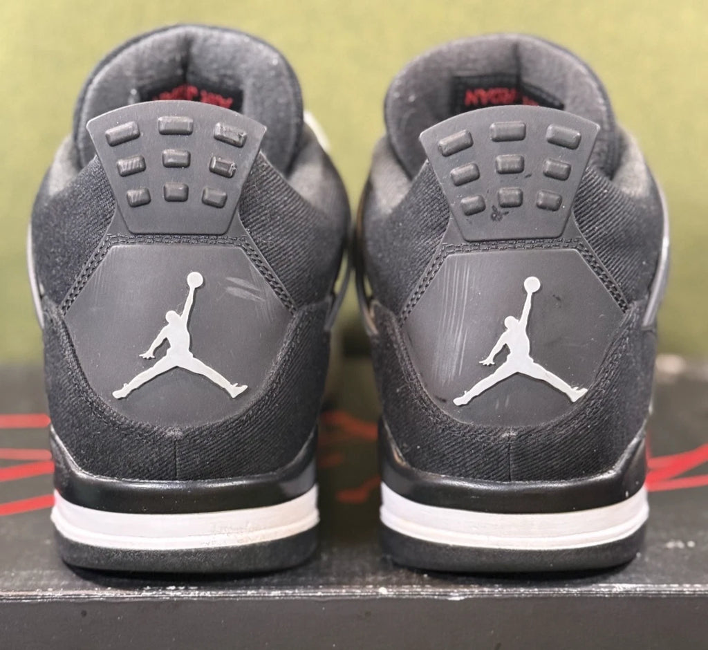 Jordan 4 Retro ‘Black Canvas’ (Size 11)