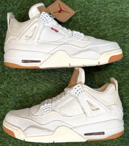 Jordan 4 Retro 'Levi's White (Levi's Tag)' (Size 10.5)