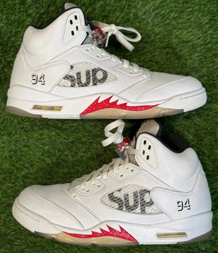 Jordan 5 Retro X Supreme ‘White’ (Size 11.5)