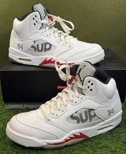 Jordan 5 Retro X Supreme ‘White’ (Size 11.5)