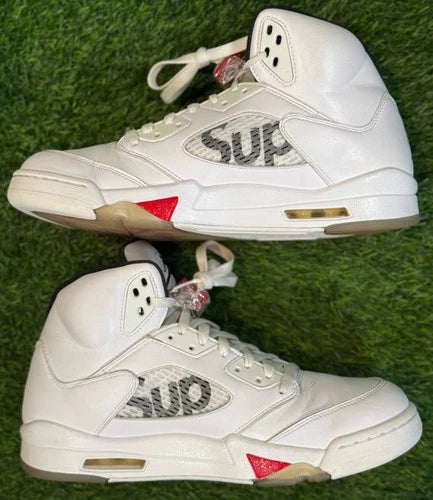 Jordan 5 Retro X Supreme ‘White’ (Size 11.5)