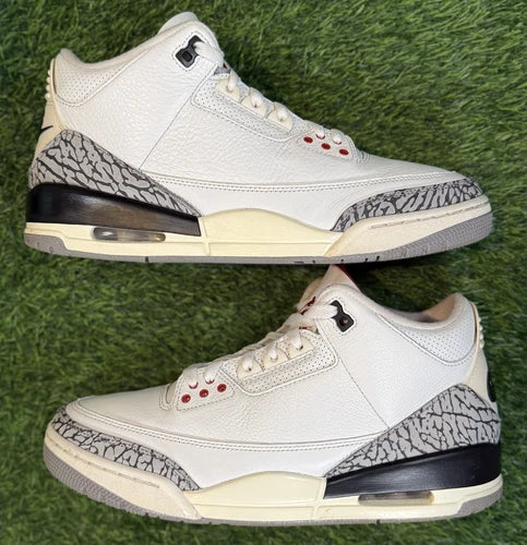 Jordan 3 Retro 'White Cement Reimagined' (Size 10)